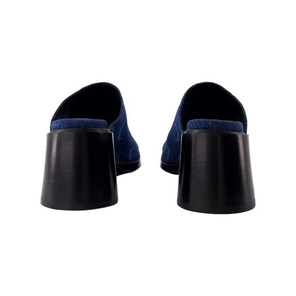 Regenerated Deadstock Slides - Marine Serre - Cotton - Blue Laser - Picture 3 of 4